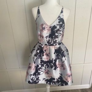 ANGL Peplum Floral Dress